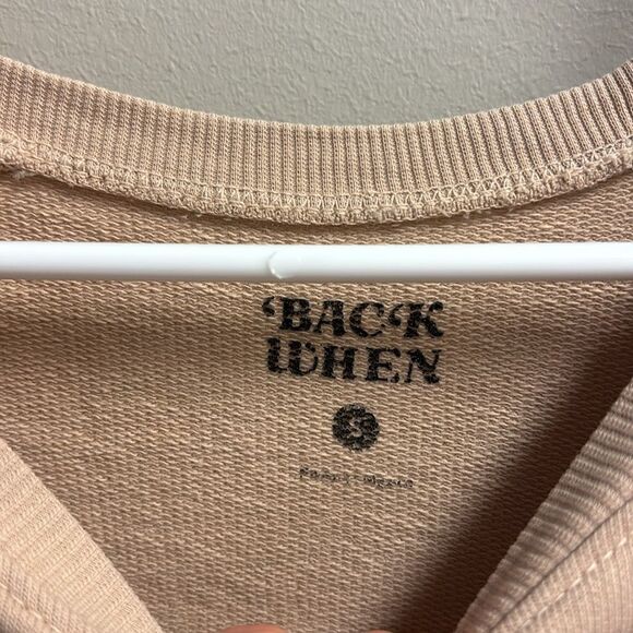 Back When Embroidered Tiger Beige Sweatshirt small - Picture 4 of 7